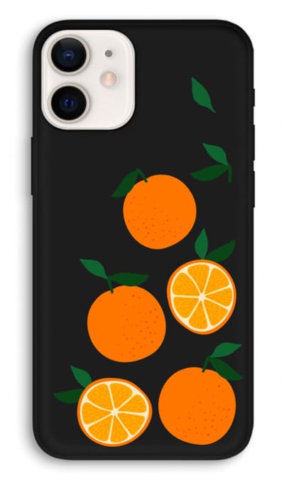 Case Company® - Hoesje geschikt voor iPhone 12 hoesje - Will you be my clementine - Biologisch Afbreekbaar Telefoonhoesje - Bescherming alle Kanten en Schermrand