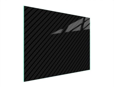 TMK ArtDeko - Snijplank - Zwart - Glas - 52x40 cm