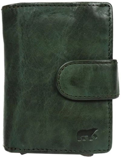 Bear Design Bobby Dames Pasjeshouder - Leer - Groen