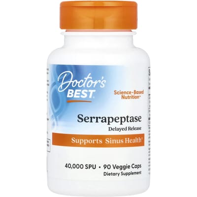 Doctor's Best, Serrapeptase, Veggie Caps, 90 Tabletten