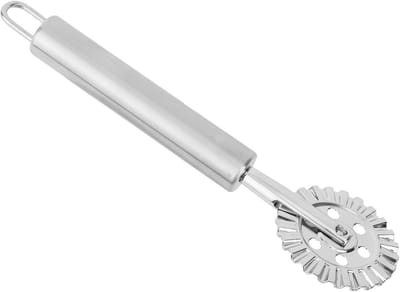 SnelShoppen - RVS Deegsnijder - Dough Cutter - Pastawiel Snijder - Ravioli Maker - Keukenhulpmiddel - Ideaal voor Bakken en Koken - 1 Stuk