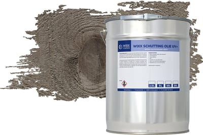Wixx Schuttingolie UV+ - 10L - Grijs