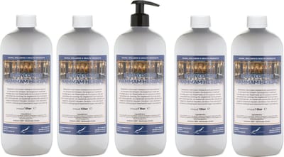 Bodylotion Hammam Herbal 1 Liter - met gratis pomp - set van 5 stuks - Voordeelverpakking