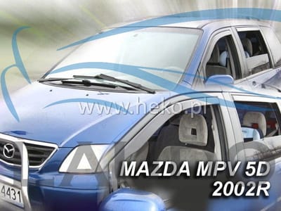Mazda MPV (type 2/LW) donkere zijwindschermen tbv 5 deurs model bouwjaar VANAF 2000- set a 4 stuks tbv voor & achterportieren L+R
