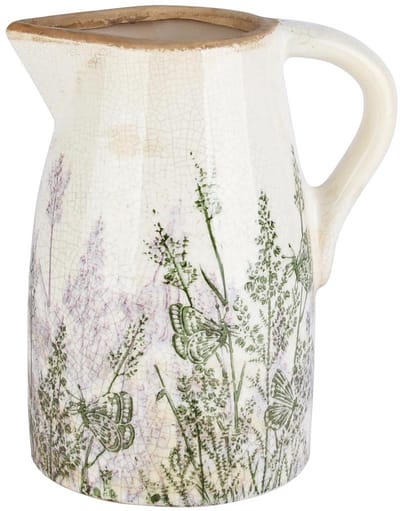 Dekoratief | Deco kan 'Lavender Life', keramiek, 16x12x19cm | A260148