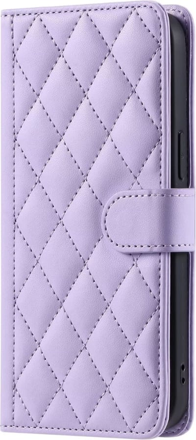 Hoesje geschikt voor iPhone 11 - Bookcase - Pasjeshouder - Koord - Kunstleer - Paars