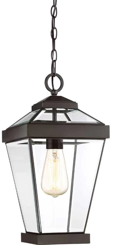 Quoizel LED Buiten Hanglamp Ravine | 1X E27 Max 60W | Dimbaar | Western Bronze