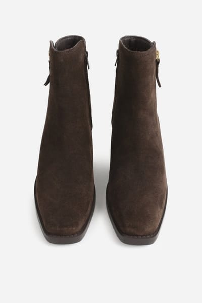 BRONX cassi-dy enkellaars donker bruin