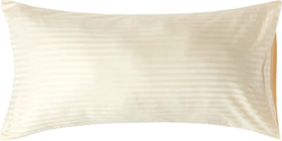 Homescapes Satijn Streep Katoen Kussensloop 50x90 cm – Geel – 100% Egyptisch Katoen – Draaddichtheid 330