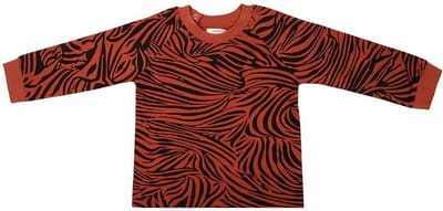 Little Indians Sweater Zebra Picante - Trui - Rood/Zwart - Zebraprint - Unisex - Maat: 2-3 jaar