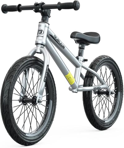 Loopfiets 16 inch - Balance fiets Kinderfiets - Kinderen Leren Fietsen - Lichtgewicht Koolstofstaal Frame - 16 inch - Zilver