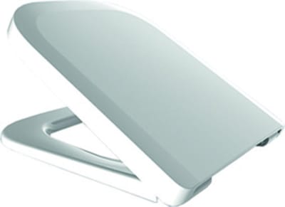 Unyqoos® Witte toiletzitting met softclose en afneembare roestvrijstalen scharnieren