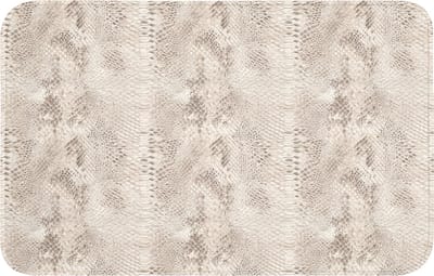 WC mat 80x50 cm - Antislip - Slang - Patroon - Beige - Toiletmat - Vloermat - Douchemat - Toilet tapijt - Toiletmatten