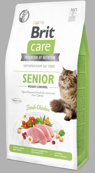 Brit Care Senior Weight Control Kip - Kattenvoer - 7 kg