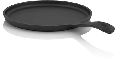 Dailygoods- Pannenkoekenpan Gietijzer - Ø 19 cm - Preseasoned - Outdoor Pannenkoeken - Grillpan - Ideaal voor Barbecue - Handleiding Inbegrepen - Koekenpan