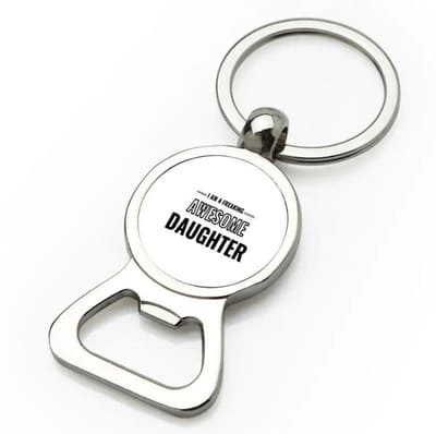 Akyol - i am a freaking awesome daughter flesopener - Dochter - de meest geweldigste dochter - verjaardagscadeau - verjaardag - cadeau - cadeautje voor dochter - dochter artikelen - kado - geschenk - gift - 9 bij 3 cm