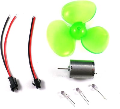 Micro Motor Turbine - Elektriciteit Generator - Educatieve Demonstraties - DC Stroom Uitvoer - 24.5mm Diameter - Niet gespecificeerd