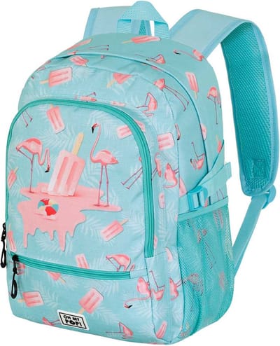 Karactermania - Oh My Pop! - Ice Flamingo - FIGHT FAN 2.2 Rugzak - Backpack met trolley bevestiging - Rugtas - Turquoise
