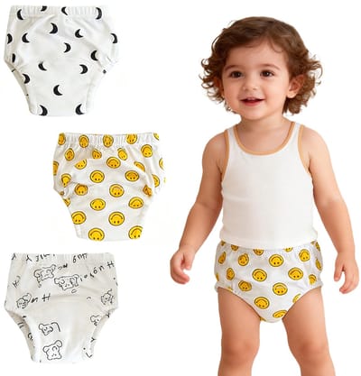 Baby trainingsbroekjes - 3 stuks - L - 10~17,5 kg - Leeftijd 1-3 - Taille 23 cm - Heupen 25 cm - Kruis breedte 12 cm Lengte 25 cm - Meerlaagse gaas luierzak trainingsbroekjes - Stoffen luiers voor jongens en meisjes - Ademende luiers - Wasbaar