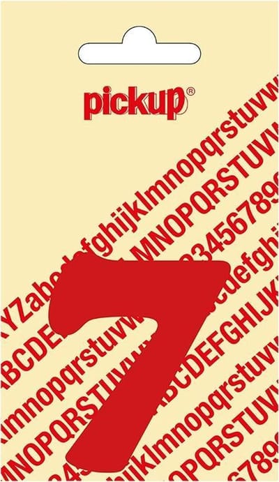 Pickup plakcijfer CooperBlack 60 mm - rood 7