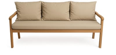 Kussens voor tuinbank met rugleuning, dubbelzijdig kussen voor schommel en bank, verkrijgbaar in verschillende kleuren en maten (beige, 140 x 60 x 50 cm)