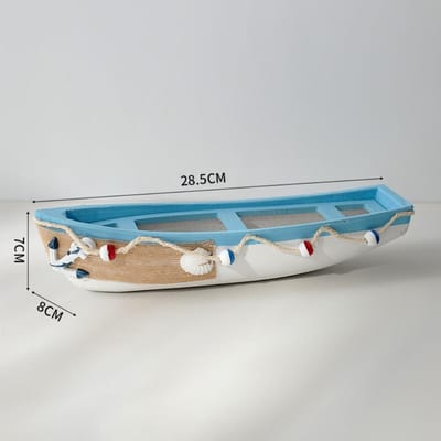Model Knutselen Houten Boot Ornamenten Simulatie Maritieme Stijl Schip Beeld Chic Mediterrane Stijlen Boot Figuur Huisdecoratie