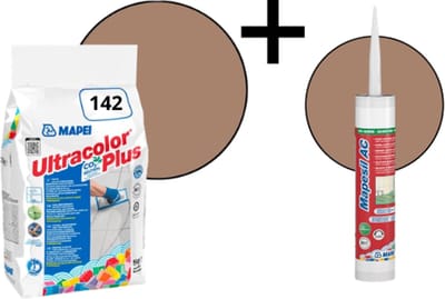 Combipakket Mapei Ultracolor Plus kleurcode 142 + siliconen kit kleurcode 142