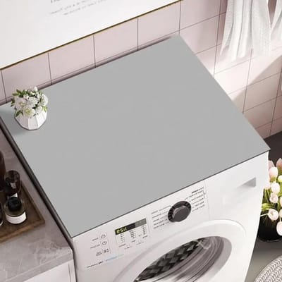 Wasmachine en Droger Bescherming - Stofdichte, Antislip Mat van 60 x 60 cm voor Optimale Bescherming en Duurzaamheid (Grijs)