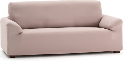 Belmarti® Bankhoes Anza - 130cm tot 160cm breed - linnen - Zachte, luxe stretchstof vormt moeiteloos naar je bank - Premium kwaliteit