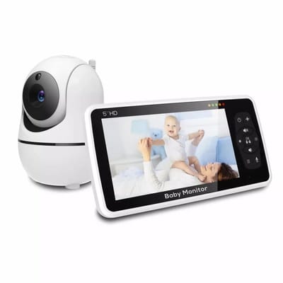 Boleen - Video-babyfoon met Audio - Babyfoon met Camera - Baby monitor - Babyfoons - Babyfoon Camera - 4x Zoom - 22uur Batterij - Met Infrarood
