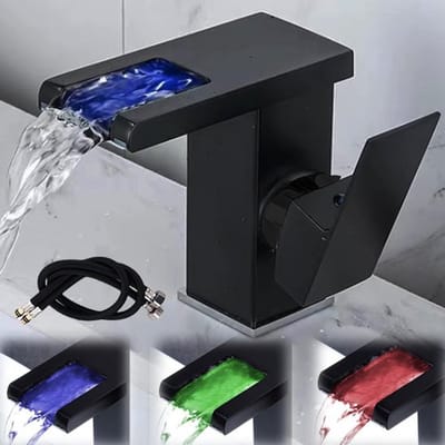 Allecto - Waterfall Led Kraan - Temperatuur Gevoelige Mengkraan