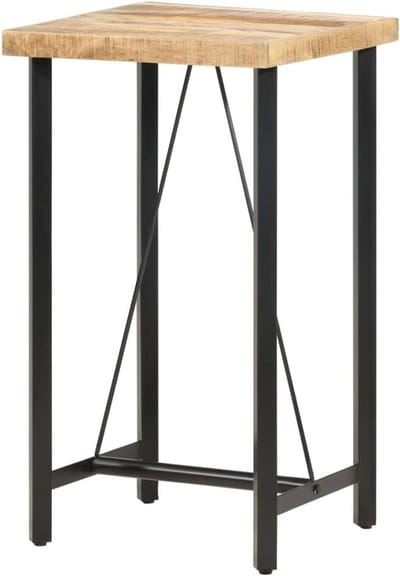 Houten statafel - Lounge tafel - Eten en borrelen - Industriële look - 60 x 60 x 107 cm