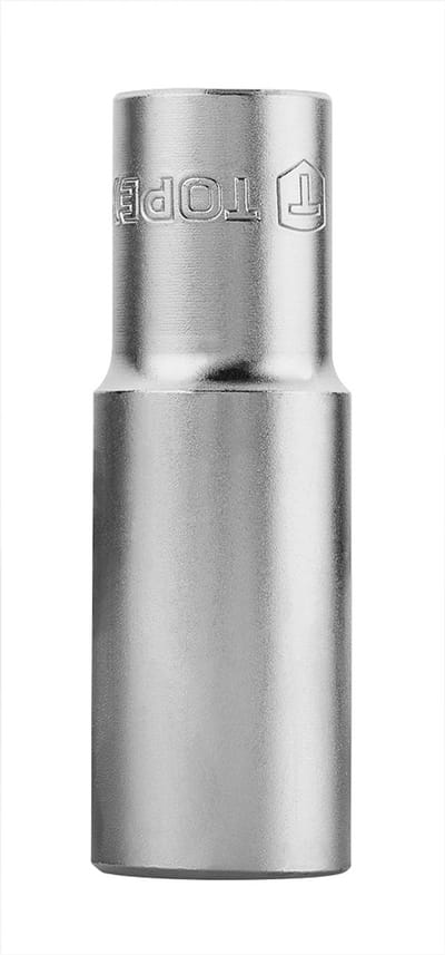 Topex - Lange Dopsleutel - 1/2 inch - 19 mm - Chroom-Vanadium Staal