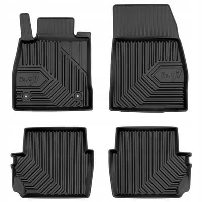 Frogum - No.77 - Automatten 3D - Geschikt voor FORD Puma vanaf 2019 - 4-delig - TPE Rubber - Zwart