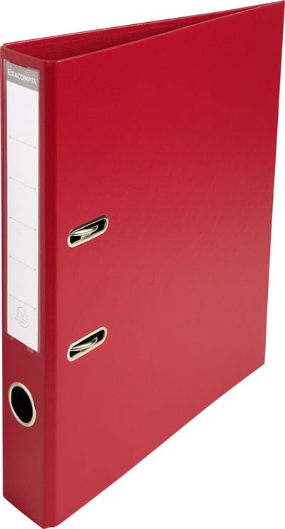 Exacompta 10x Prem'Touch® PVC Ordner met hefboom - rug 50 mm - A4 - Bordeaux - 53504E