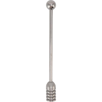 Bâton à Miel 15,5 cm Acier Inoxydable 304 Design Cannelé Nettoyage Facile Bâton Mélangeur à Miel Café gray