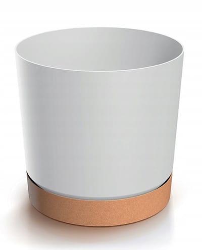 Prosperplast Tubo Serie - Bloempot - 12,8 cm - Mat Finish - Inclusief Onderzetter