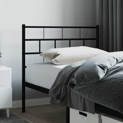 vidaXL - Vervangend - hoofdbord - 75 - cm - metaal - zwart
