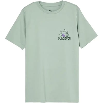 Quiksilver Fusion T-shirt Met Korte Mouwen Groen 16 Years Jongen