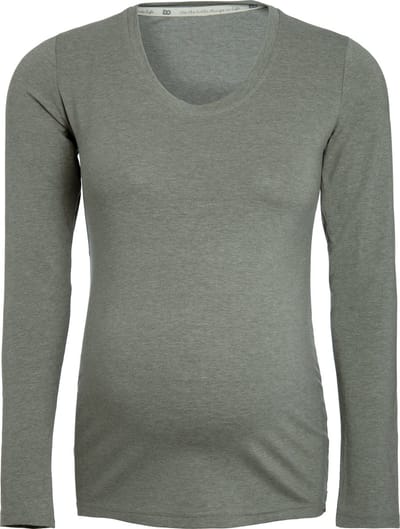 Baby's Only Zwangerschapstop lange mouw Glow - Zwangerschapsshirt gemaakt uit 96% viscose en 4% elastaan - Longsleeve dames - Urban Green - M