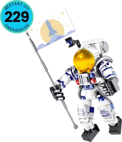 WOMA® Ruimtevaarder Speelgoed Set Geschikt Voor LEGO - 229 Bouwstenen - Vanaf 6 Jaar - Astronaut - Bouwset - Ruimte - STEM Speelgoed - Bouwsets - Bouwspeelgoed - Inclusief Handleiding