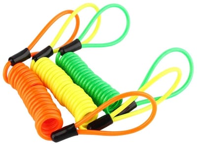 Dailygoods - Wiel Voertuigvergrendeling - Alarm Schijfvergrendeling - Anti-diefstal bescherming - Herinneringskabel - Geschikt voor Motorfiets Scooter...