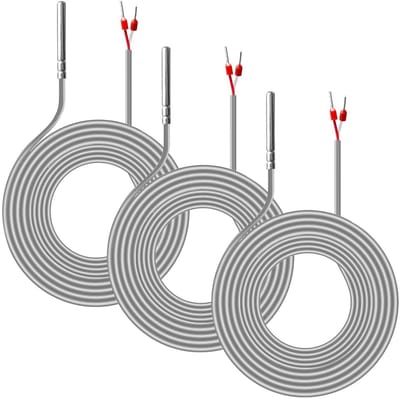 Waterdichte temperatuursensor 3 stuks, 3 meter PVC-kabel, roestvrijstaal, ideaal voor industriële en smart home toepassingen