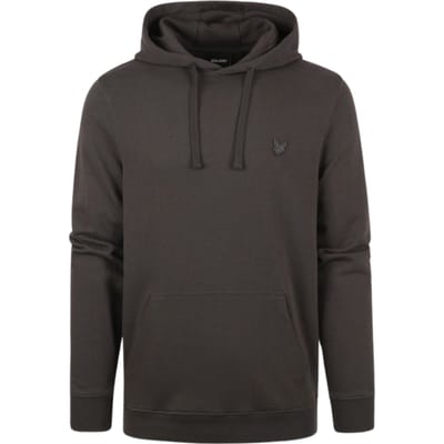 Lyle & Scott tonale Eagle-logo gunmetal grijze pull-over hoodie