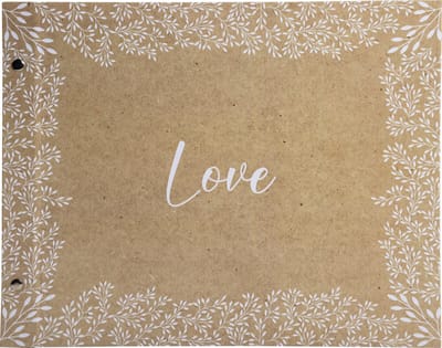 Exacompta Fotoalbum met schroeven, 40 blz - Formaat 37x29cm - KRAFT - Design - 60234E