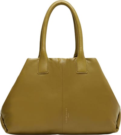 LIEBESKIND BERLIN Leren Shopper Chelsea Puffy Chelsea Bag Matcha Kaki