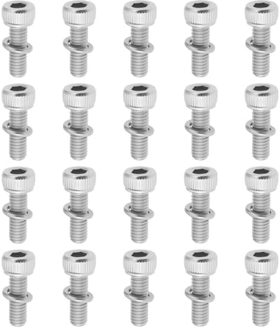 Dailygoods- Vlotterkamerbout M4x12mm - 20 stuks - Roestvrij Staal - Zeshoekige Socket - Antislip Installatie - Corrosiebestendig - Schroeven