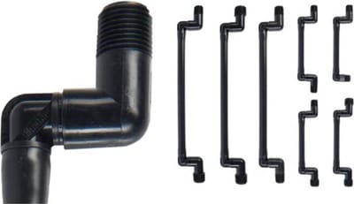 Hunter - Swing knie - 3 -4" x 3 -4" - bu.dr. - L = 300 mm
