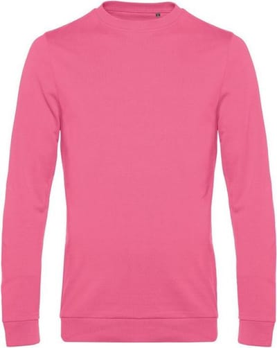 B&C Heren in sweatshirt (Roze Fizz)
