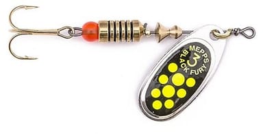 Mepps Black Fury Silver/ chartr - #1 - 3,5 gram - Fishing-bait.nl